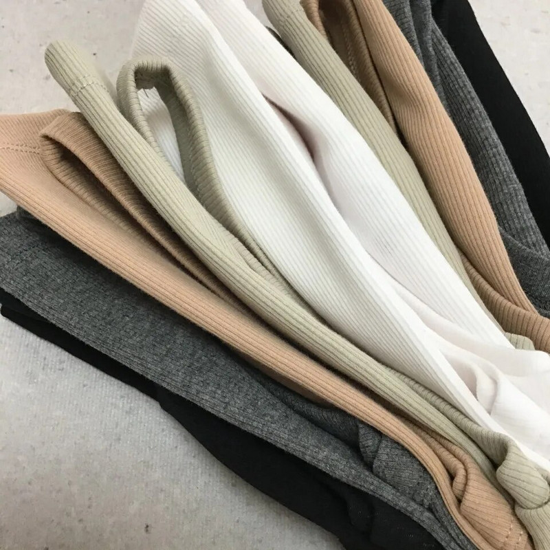 Maiuri fără mâneci pentru femei, cu decolteu în formă de O, vestă elastică subțire, tricou subțire la modă, top casual pentru femei