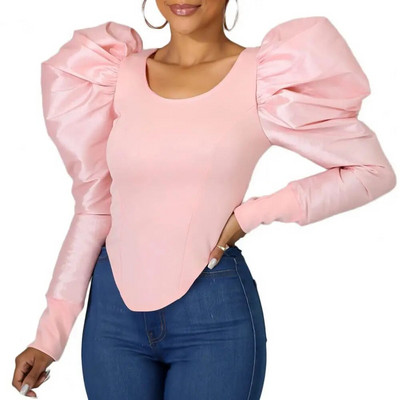 Tavaszi blúz, kiváló minőségű O nyakú, fakulásgátló divatos női pulóveres tavaszi blúz felső party pulóver felső tavaszi felső