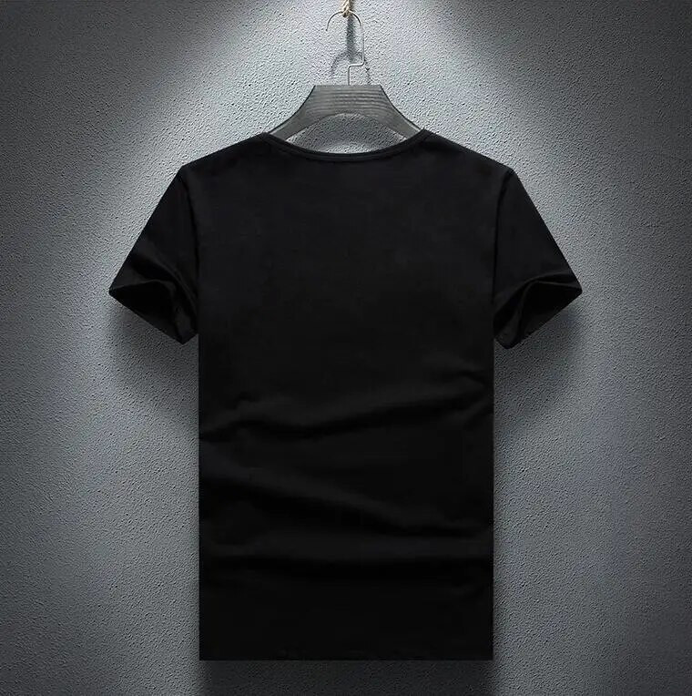 Ulična muška majica s dijamantima Ljetna muška majica s kamenčićima Muške modne majice Ležerne anime majice