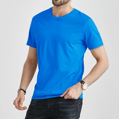 Vasaras T-krekli Vīriešu Vīriešu Tkrekli Pamata ātri žūstoša kokvilnas vienkrāsains īss T-krekls Sieviešu Top T-krekli Sieviešu purpursarkana Khaki mājas kleita Meitene