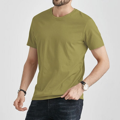 Vasaras T-krekli Vīriešu Vīriešu Tkrekli Pamata ātri žūstoša kokvilnas vienkrāsains īss T-krekls Sieviešu Top T-krekli Sieviešu purpursarkana Khaki mājas kleita Meitene