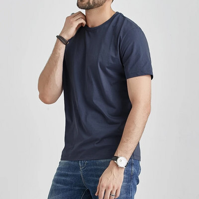 Vasaras T-krekli Vīriešu Vīriešu Tkrekli Pamata ātri žūstoša kokvilnas vienkrāsains īss T-krekls Sieviešu Top T-krekli Sieviešu purpursarkana Khaki mājas kleita Meitene