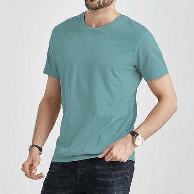 Vasaras T-krekli Vīriešu Vīriešu Tkrekli Pamata ātri žūstoša kokvilnas vienkrāsains īss T-krekls Sieviešu Top T-krekli Sieviešu purpursarkana Khaki mājas kleita Meitene