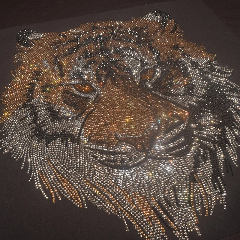 Vysokokvalitné letné ležérne pánske tričko s krátkym rukávom, lesklé bavlnené tričko s vzorom tigra a Rýnom