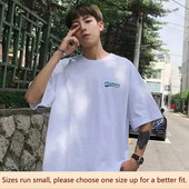 Pánske tričko s krátkym rukávom v hongkonskom štýle, voľné oblečenie, letné trendy tričko s polovičným rukávom, študentské pánske oblečenie