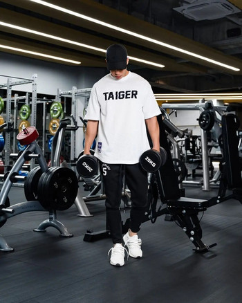 Νέο καλοκαιρινό μπλουζάκι για τρέξιμο μεγάλου μεγέθους Ανδρικό αθλητικό μπλουζάκι για γυμναστήριο για άνδρες