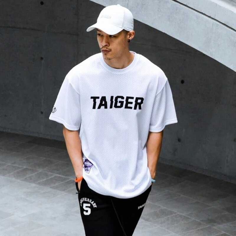 Nova ljetna velika majica kratkih rukava za trčanje Muška teretana Bodybuilding Fitness Opuštena ležerna mrežasta majica kratkih rukava Muška ulična sportska majica