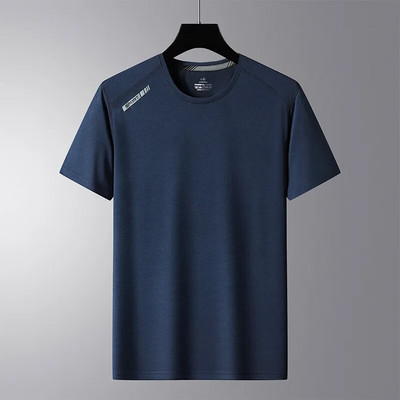 Brzosušeća sportska ulična odjeća za teretanu Modna prevelika 6XL majica kratkih rukava Japanski stil Crno-bijela ljetna majica kratkih rukava 2024.