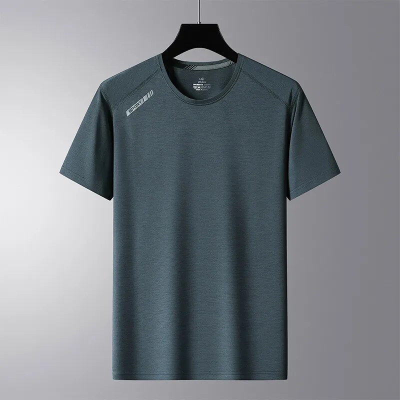 Brzosušeća sportska ulična odjeća za teretanu Modna prevelika 6XL majica kratkih rukava Japanski stil Crno-bijela ljetna majica kratkih rukava 2024.