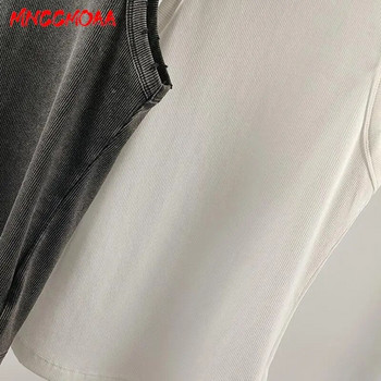 MNCCMOAA Висококачествена лятна реколта 2024 Y2k ребрена жилетка Дамски модни секси тънки потници Женски тениски без ръкави с дъно