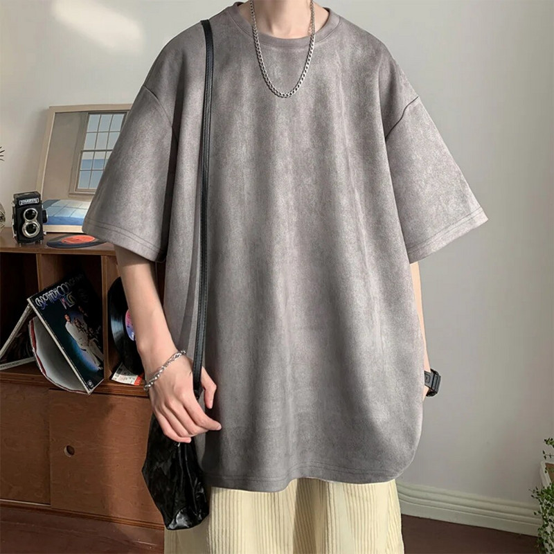 Muška majica kratkih rukava od antilopa Vintage široke majice kratkih rukava Ženske ležerne prevelike majice s O izrezom Retro Harajuku majice majice Novo 2023.