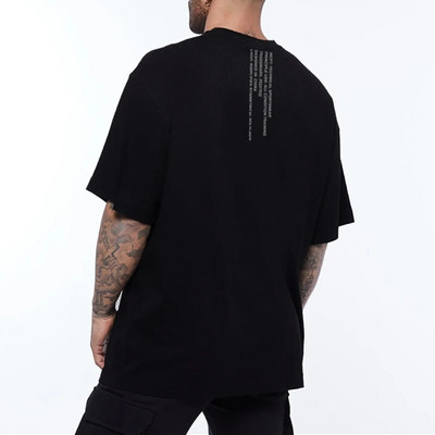 New Mens Loose Oversized Short Sleeve T Shirt Streetwear Hip Hop Fitness T-shirt Summer Brand Gym Clothing Workout Tee shirt