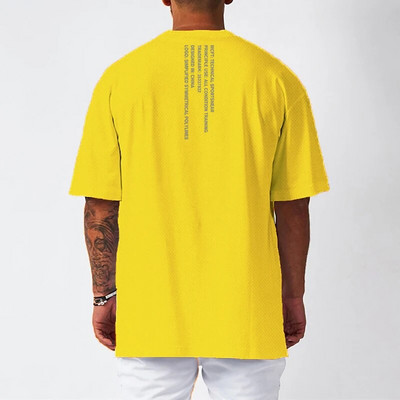 Nova muška labava prevelika majica kratkih rukava Streetwear Hip Hop Fitness T-shirt Ljetna marka odjeće za teretanu Majica kratkih rukava