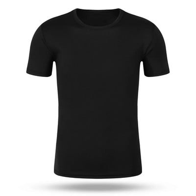 Summer Men New  High Quality Casual Quick-Dry Round Neck Short Sleeve Sport T-Shirt Male Gym Jerseys Breathable Running Tops