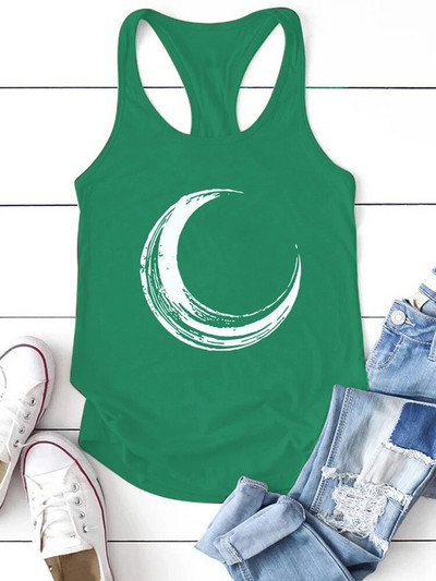 Seeyoushy Moon majica bez rukava Harajuku, nova široka majica kratkih rukava za ljetne praznike Ženski prsluk Ženska majica iz 90-ih 2023 Mujer