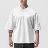 Prevelika široka mrežasta brzosušeća majica kratkih rukava za teretanu Bodybuilding Fitness majica za trčanje Ljetne prozračne muške sportske majice