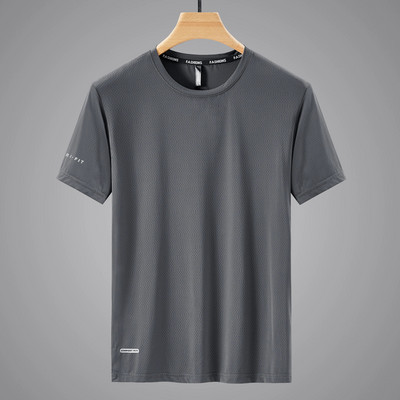 Quick Dry Sport T krekls Vīriešu 2024 Īsām piedurknēm Vasaras Ikdienišķs Balts Plus OverSize 6XL 7XL 8XL 9XL Top Tees GYM Tkrekls Apģērbs
