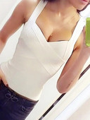 BEAUKEY Seksi HL Bandage Top Ljeto 2023. Ženski bijeli prsluk XL Veleprodaja Crno Crveno Žuti Camis Bodycon Ženske Maxi Tight Camis