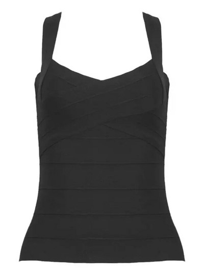 BEAUKEY Seksi HL Bandage Top Ljeto 2023. Ženski bijeli prsluk XL Veleprodaja Crno Crveno Žuti Camis Bodycon Ženske Maxi Tight Camis