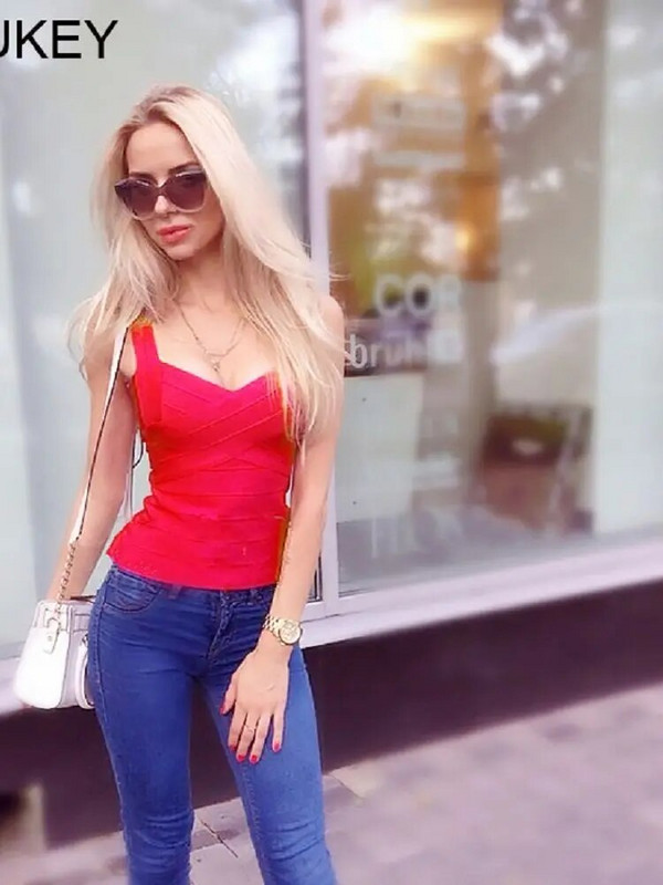 BEAUKEY Seksi HL Bandage Top Ljeto 2023. Ženski bijeli prsluk XL Veleprodaja Crno Crveno Žuti Camis Bodycon Ženske Maxi Tight Camis