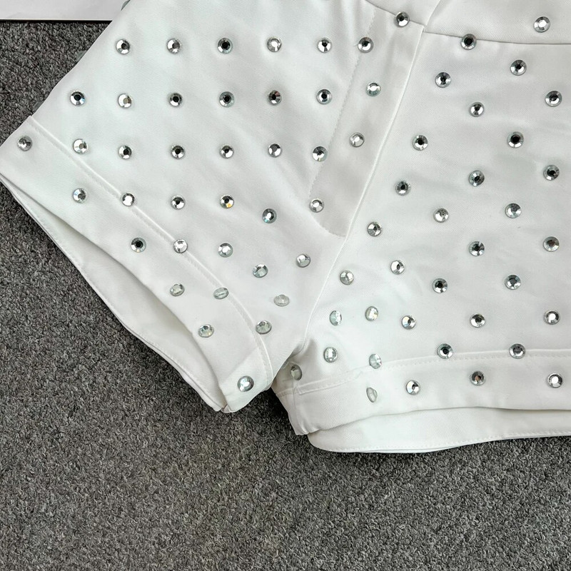 Γαλλικό κομψό καλοκαιρινό ψηλόμεσο γυναικείο σορτς με παγιέτες σέξι κοριτσίστικο σορτς Streetwear Club Casual κοντό παντελόνι Dropshipping
