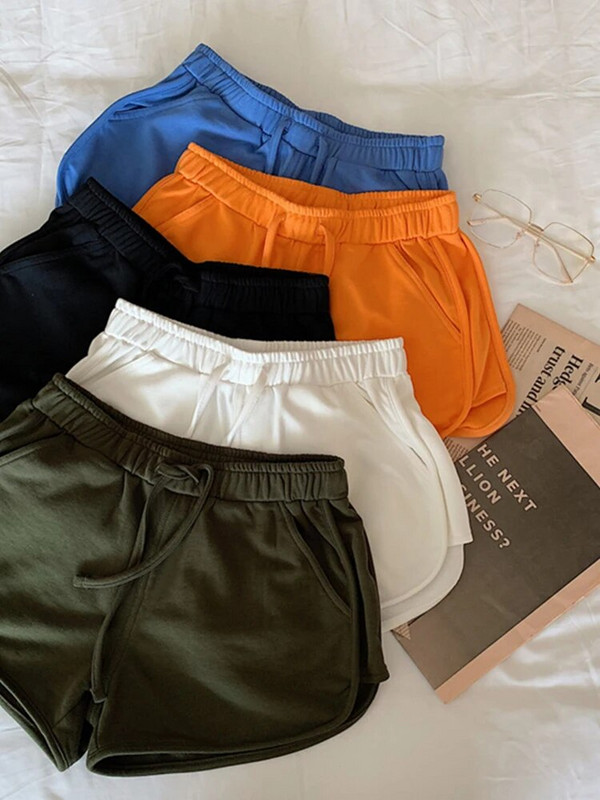 Ψηλόμεση βαμβακερά γυναικεία σορτς γιόγκα Νέα γυναικεία προπόνηση Γυμναστήριο τρέξιμο Αθλητισμός Κοντό Γυναικείο Quick Dry Yoga Αθλητικά σορτς