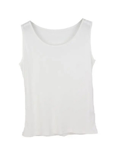 SuyaDream ženske majice bez rukava, pleteni, jednobojni prsluk od prave svile, osnovna majica bez rukava s o izrezom 2022. Ljetne majice