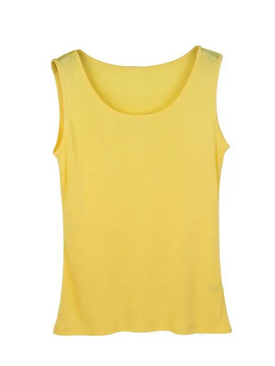 SuyaDream ženske majice bez rukava, pleteni, jednobojni prsluk od prave svile, osnovna majica bez rukava s o izrezom 2022. Ljetne majice