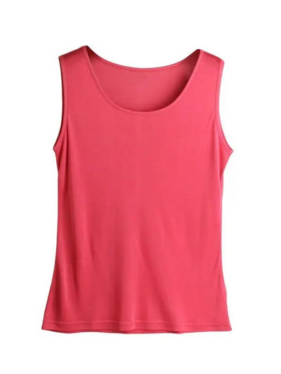 SuyaDream ženske majice bez rukava, pleteni, jednobojni prsluk od prave svile, osnovna majica bez rukava s o izrezom 2022. Ljetne majice