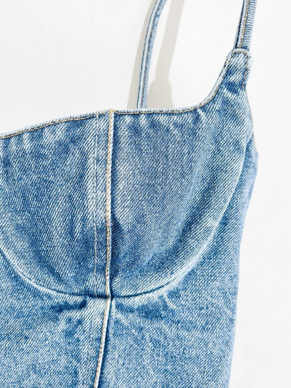 TWOTWINSTYLE traper minimalističke majice bez rukava za žene s četvrtastim ovratnikom bez rukava, ležerna seksi ljetna vesta Ženska modna stilska odjeća