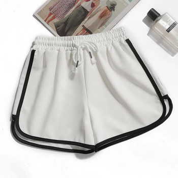 Летни модни ежедневни къси панталони Дамски бонбонени дишащи къси панталони с голям размер Ежедневни дамски спортни къси панталони с еластична талия