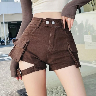 Traper kratke hlače Ženske nepravilnog šik dizajna Ljeto High Street Hotsweet Vintage američki stil Seksi osobnost Slobodno vrijeme Sve za sve