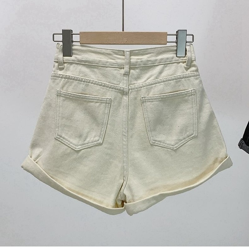 Σορτς Γυναικεία τζιν Vintage Summer Basic Απλό All-match Hot Sale Ψηλόμεσο Ελεύθερο Ulzzang Γυναικεία Streetwear Chic Classic Ins