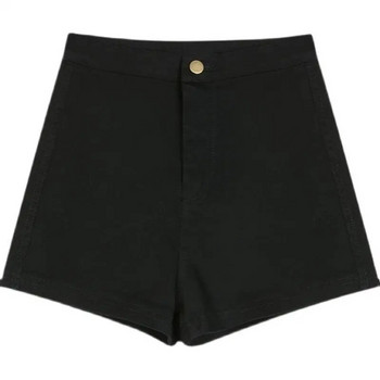 Дънкови шорти с висока талия Дамски лято 2023 Нова корейска мода Свободни дънки Секси широки панталони Стилни дънкови къси