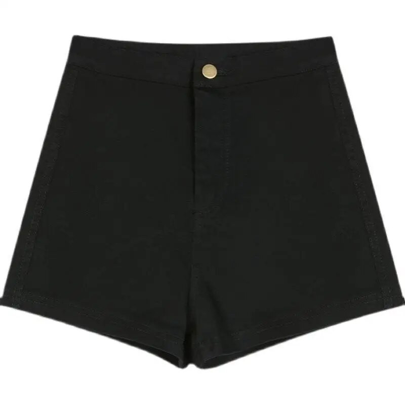 Moteriški džinsiniai šortai aukštu juosmeniu, 2023 m. vasara, nauji korėjietiški laisvi džinsai Seksualios plačios kelnės Stilingi džinsiniai šortai