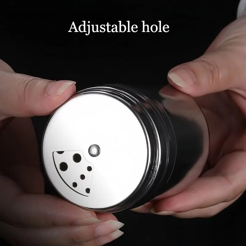 2 kom. posuda za začine s okretnim poklopcem od nehrđajućeg čelika sol šećer papar posuda za papar višenamjenski kuhinjski alati