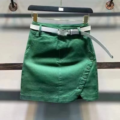 Дънкови къси панталони Дамски едноцветни летни секси Hotsweet ретро американски стил с висока талия Chic Designed Streetwear Hip Hop Young Bottoms