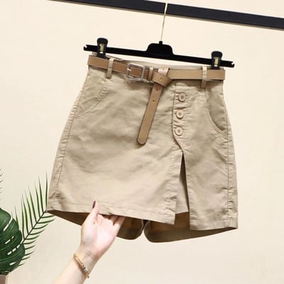 Дънкови къси панталони Дамски едноцветни летни секси Hotsweet ретро американски стил с висока талия Chic Designed Streetwear Hip Hop Young Bottoms