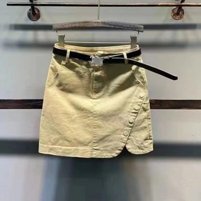 Дънкови къси панталони Дамски едноцветни летни секси Hotsweet ретро американски стил с висока талия Chic Designed Streetwear Hip Hop Young Bottoms