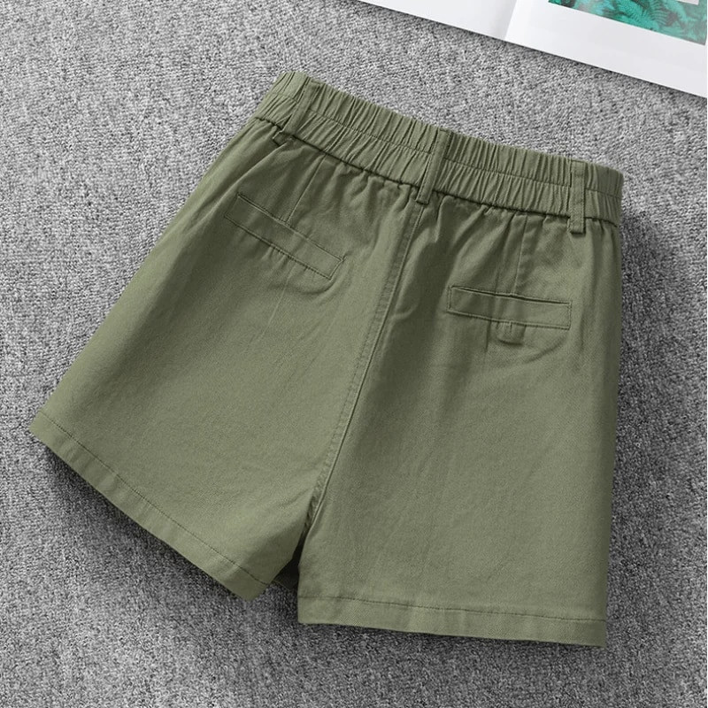 Дънкови къси панталони Дамски едноцветни летни секси Hotsweet ретро американски стил с висока талия Chic Designed Streetwear Hip Hop Young Bottoms