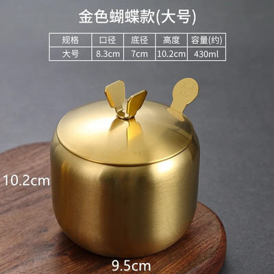 Buitiniai nerūdijančio plieno prieskonių stiklainiai korėjietiško stiliaus prieskonių puodo prieskonių talpykla su dangteliu Druskos organizatorius Virtuvės įrankiai