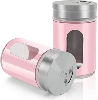 2PCS/SET Kompaktni dozator začina od nehrđajućeg čelika, višenamjenska posuda za kuhanje, roštilj, papar, sol i začini.