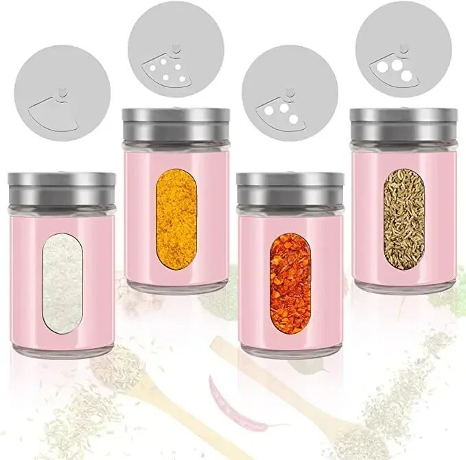 2PCS/SET Kompaktni dozator začina od nehrđajućeg čelika, višenamjenska posuda za kuhanje, roštilj, papar, sol i začini.