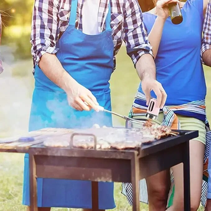 2PCS/SET Kompaktni dozator začina od nehrđajućeg čelika, višenamjenska posuda za kuhanje, roštilj, papar, sol i začini.