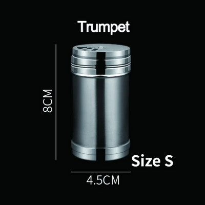 JJYY Шейкър за сол и захар, въртящ се капак, многофункционална кухненска джаджа от неръждаема стомана, блендер за подправки, черен пипер, буркан за подправки