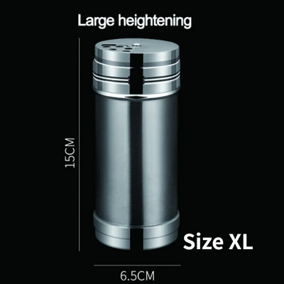 JJYY Шейкър за сол и захар, въртящ се капак, многофункционална кухненска джаджа от неръждаема стомана, блендер за подправки, черен пипер, буркан за подправки