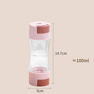 Солница Пепер Шейкър с дупки за изливане Двойна глава Буркан за подправки за маса за хранене Органайзер за подправки Артикули за дома Хотели