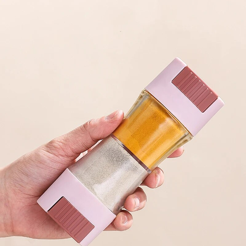 Солница Пепер Шейкър с дупки за изливане Двойна глава Буркан за подправки за маса за хранене Органайзер за подправки Артикули за дома Хотели