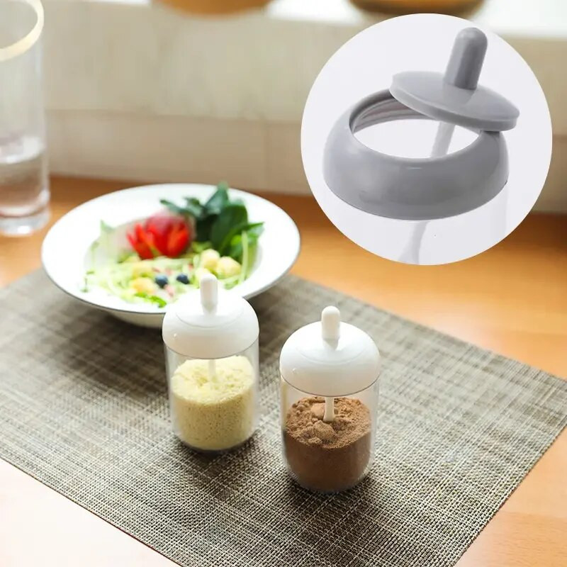 1kom/2kom, kreativna boca sa začinima Kutija za začine u stilu zatvorene kuhinjske boce za domaćinstvo, restoran, kuhinja, sol i papar u prahu