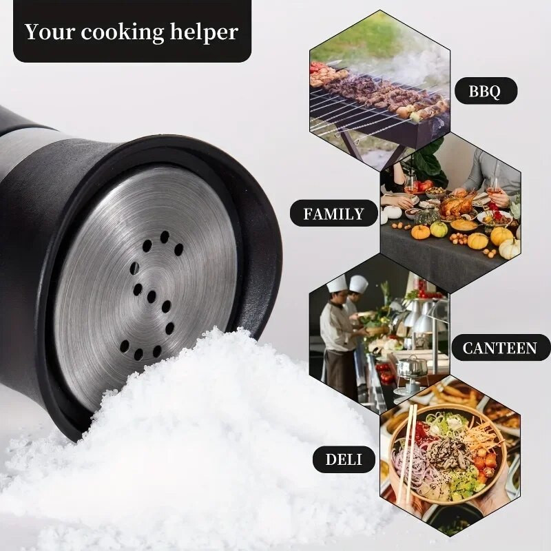 Set posuda za sol i papar od 2 komada, posuda za boce začina za dom, restoran i piknik - 3,4 oz kuhinjski dodaci